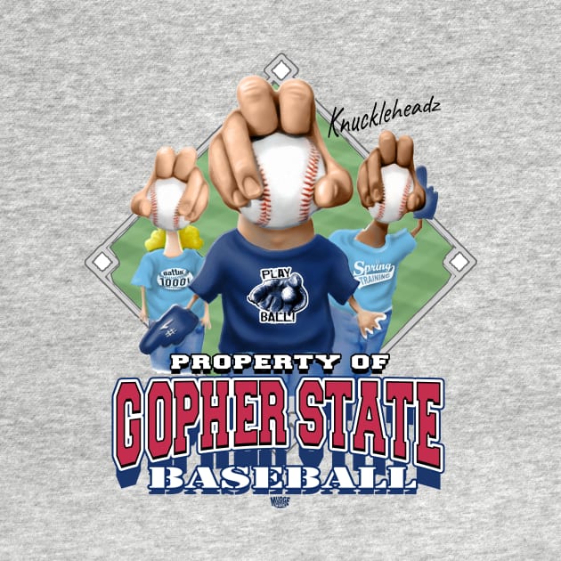 Knucklehead for Gopher State Baseball by MudgeSportswear